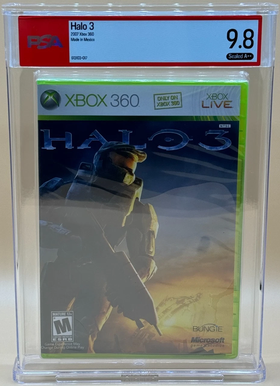 Halo 3 Microsoft Xbox 360 Sealed New PSA 9.8 A++ Graded Bungie